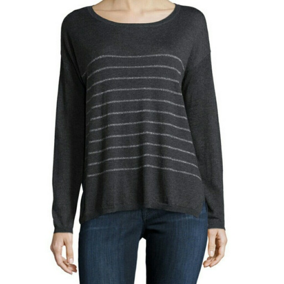 Joie Tops - 💕 Joie Emmylou Metallic Striped Sweater Sz M
